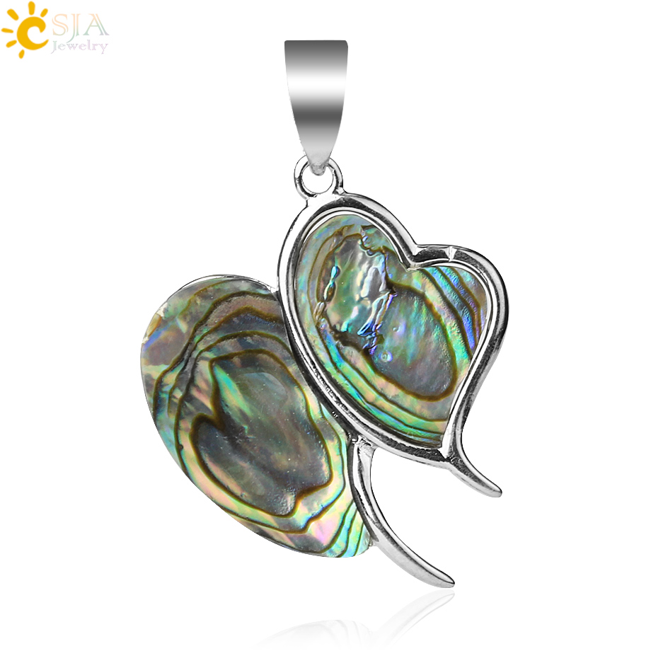 Jewelry Making New Zealand - CSJA Natural New Zealand Double Heart