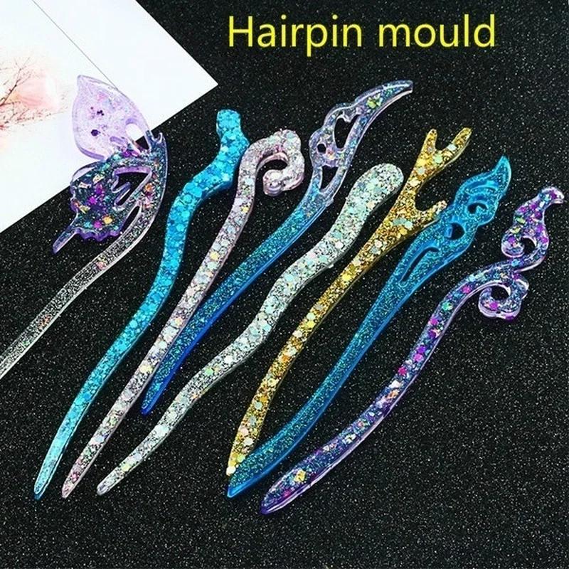 Jewelry Making Factory - New Transparent Hairpin Silicone Special Mould