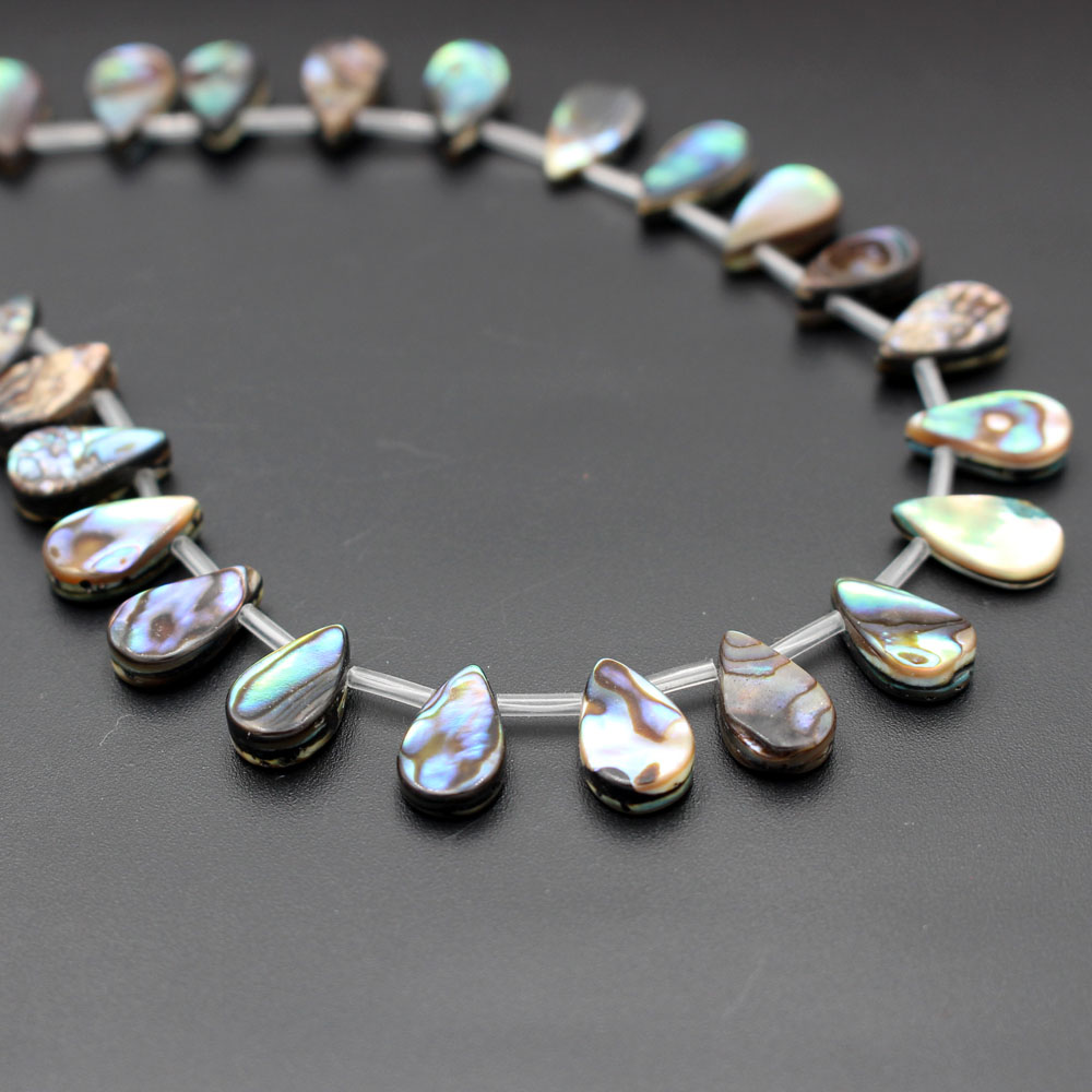 Jewelry Making New Zealand - 1 Strand 8x12mm Teardrop Drop Natural