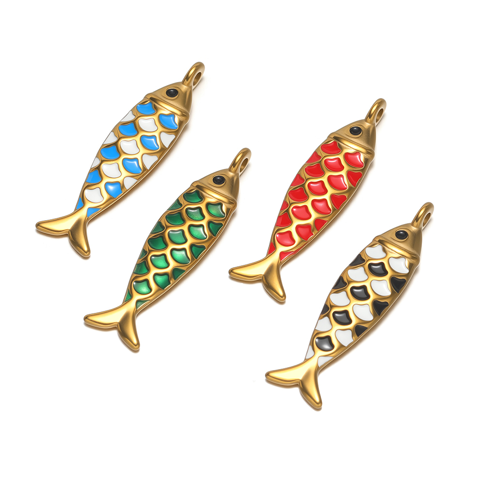 4pcs Stainless Steel Enamel So - Jewelry Making For Kids ulasan dan harga