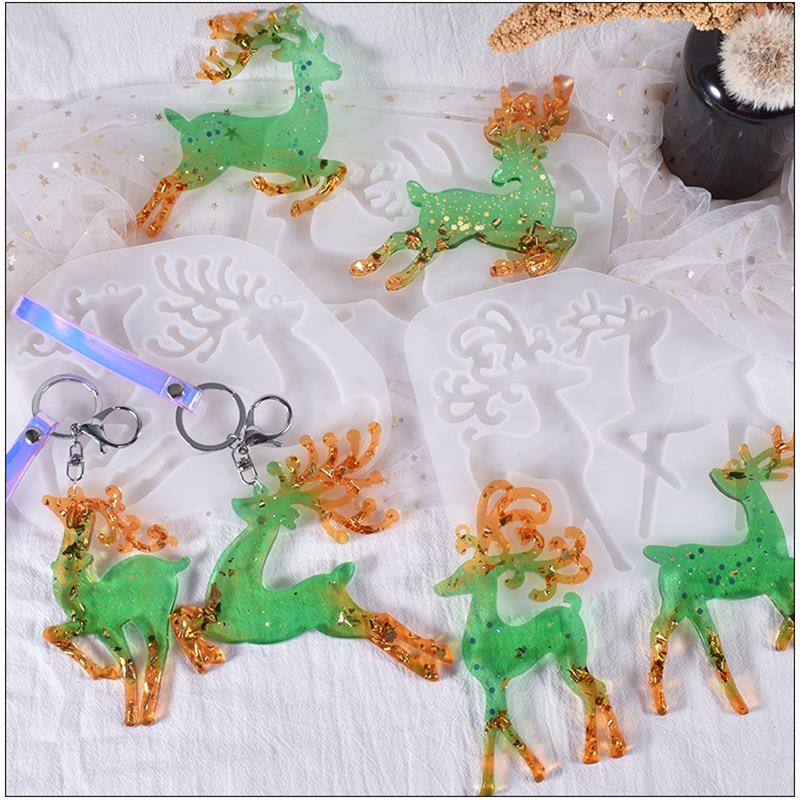 Christmas Elk Epoxy Resin Mold - Jewelry Making Tools List ulasan dan harga