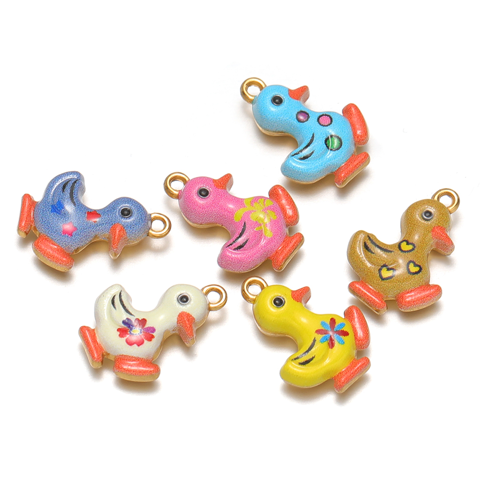 4pcs Stainless Steel Enamel Cu - Jewelry Making For Kids ulasan dan harga