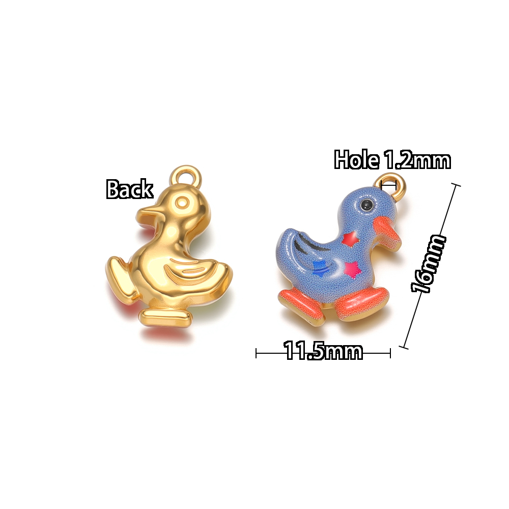 4pcs Stainless Steel Enamel Cu - Jewelry Making For Kids ulasan dan harga