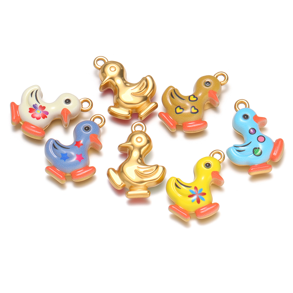 4pcs Stainless Steel Enamel Cu - Jewelry Making For Kids ulasan dan harga