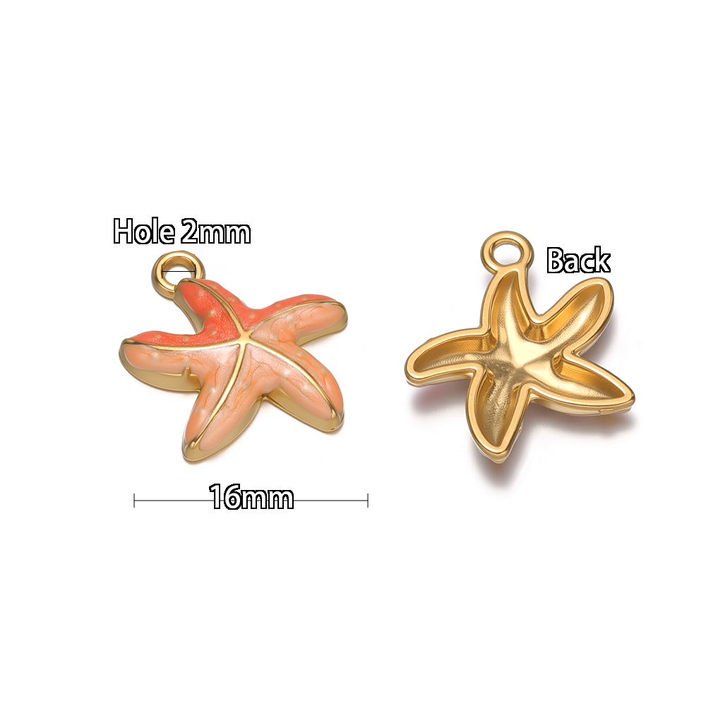 5pcs Stainless Steel Enamel Pi - Jewelry Making For Kids ulasan dan harga