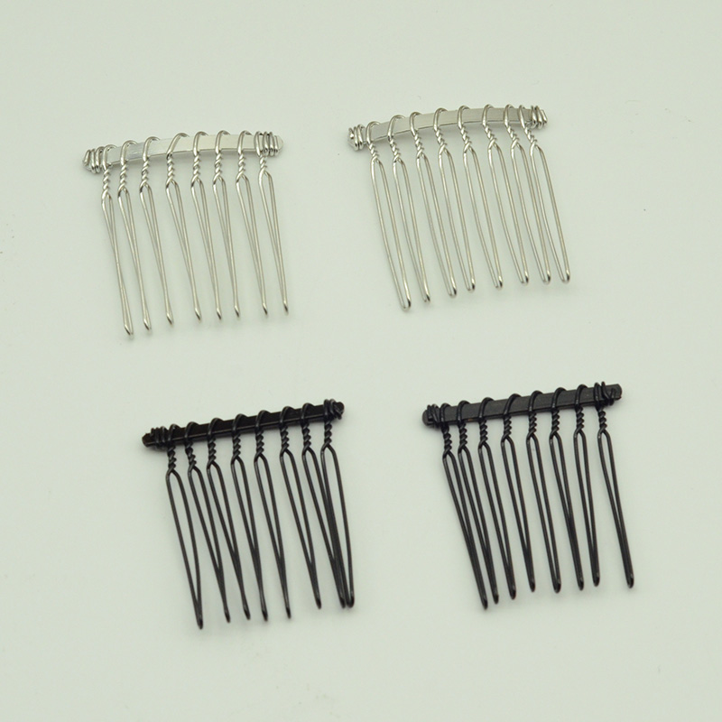 20PCS 8teeth Black Silver Plai - Jewelry Making For Kids ulasan dan harga
