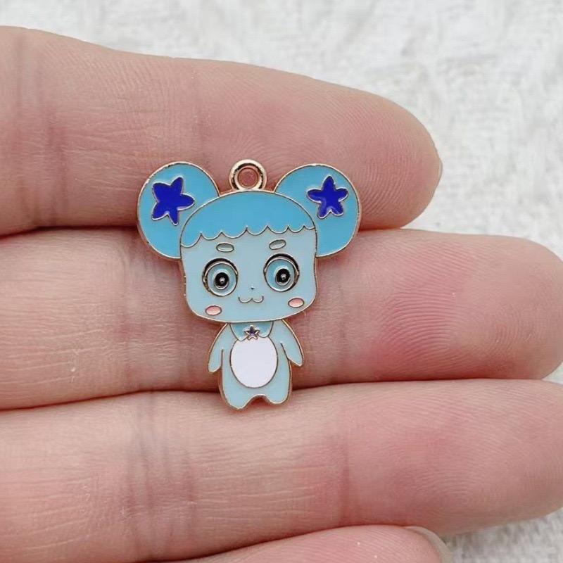 10pcs Cartoon Cute Drip Oil Al - Jewelry Making Party ulasan dan harga