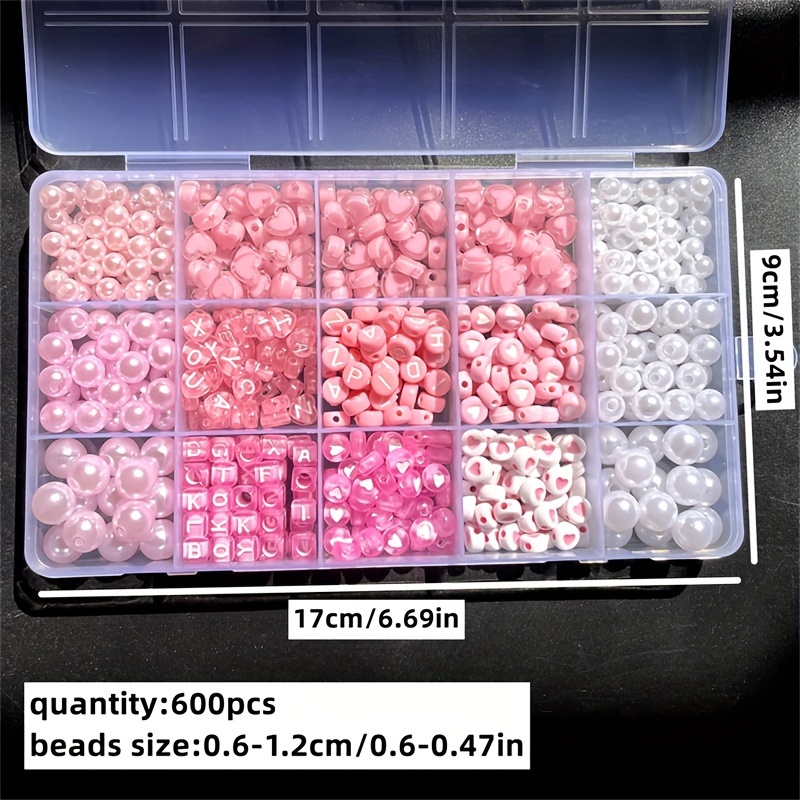 10-piece pink alphabet box, ac - Bead Organizer Tray ulasan dan harga