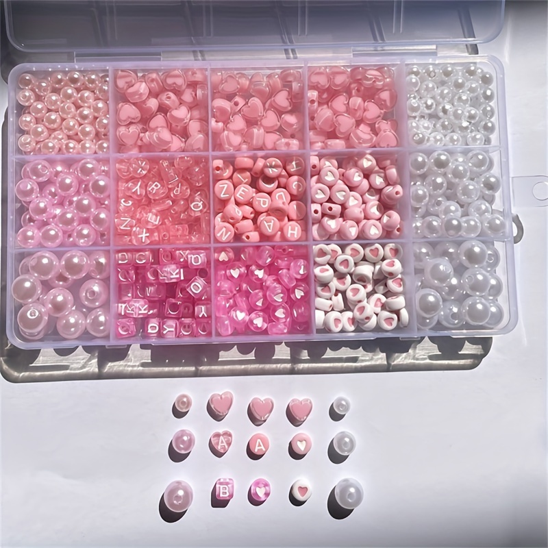 10-piece pink alphabet box, ac - Bead Organizer Tray ulasan dan harga