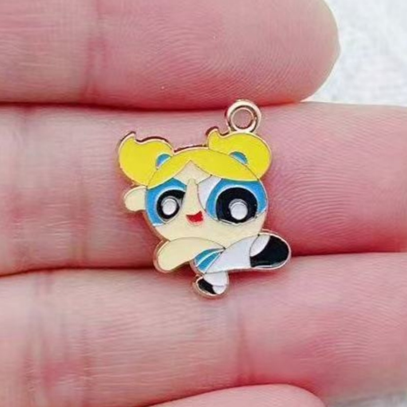 10pcs Alloy Oil-Dripping Carto - Jewelry Making Factory ulasan dan harga