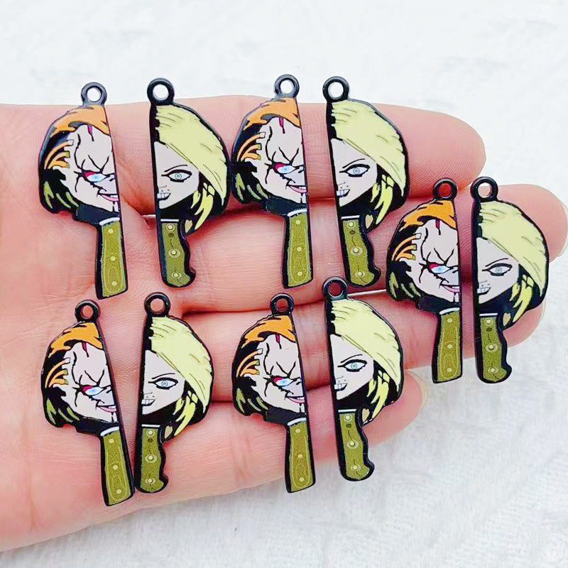 10pcs cartoon clown funny coup - Jewelry Making Party ulasan dan harga