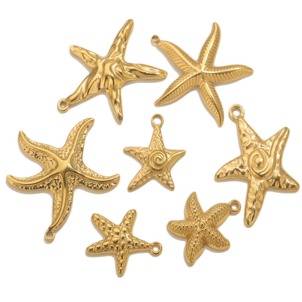 5pcs Stainless Steel Summer St - Jewelry Making Materials Wholesale ulasan dan harga