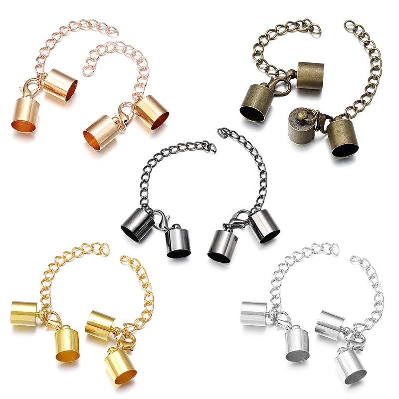 10Sets Leather Cord End Caps W - Jewelry Making Factory ulasan dan harga