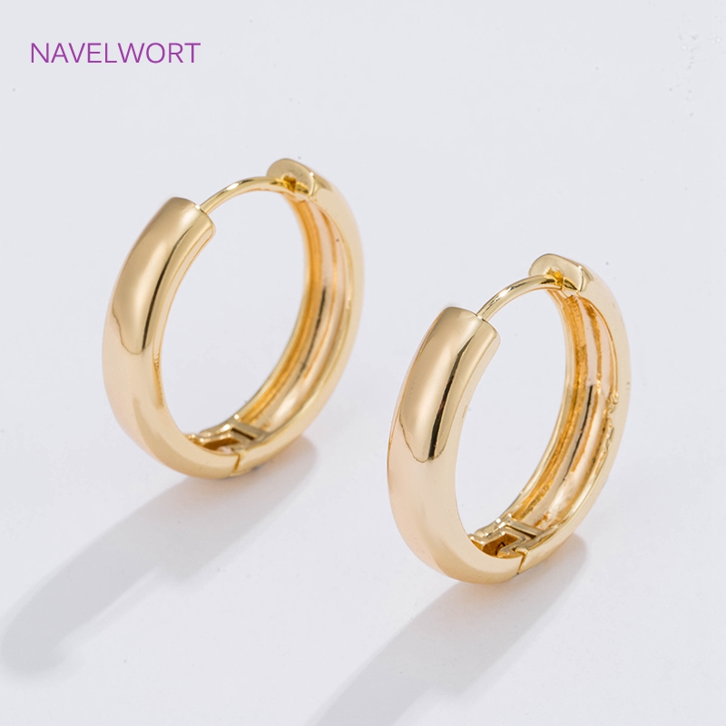 6 Sizes Gold Plated Circle Hoo - Jewelry Making Essentials ulasan dan harga