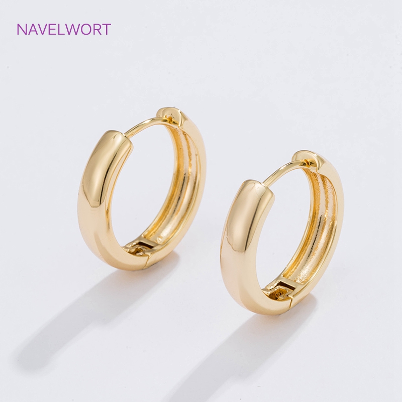 6 Sizes Gold Plated Circle Hoo - Jewelry Making Essentials ulasan dan harga