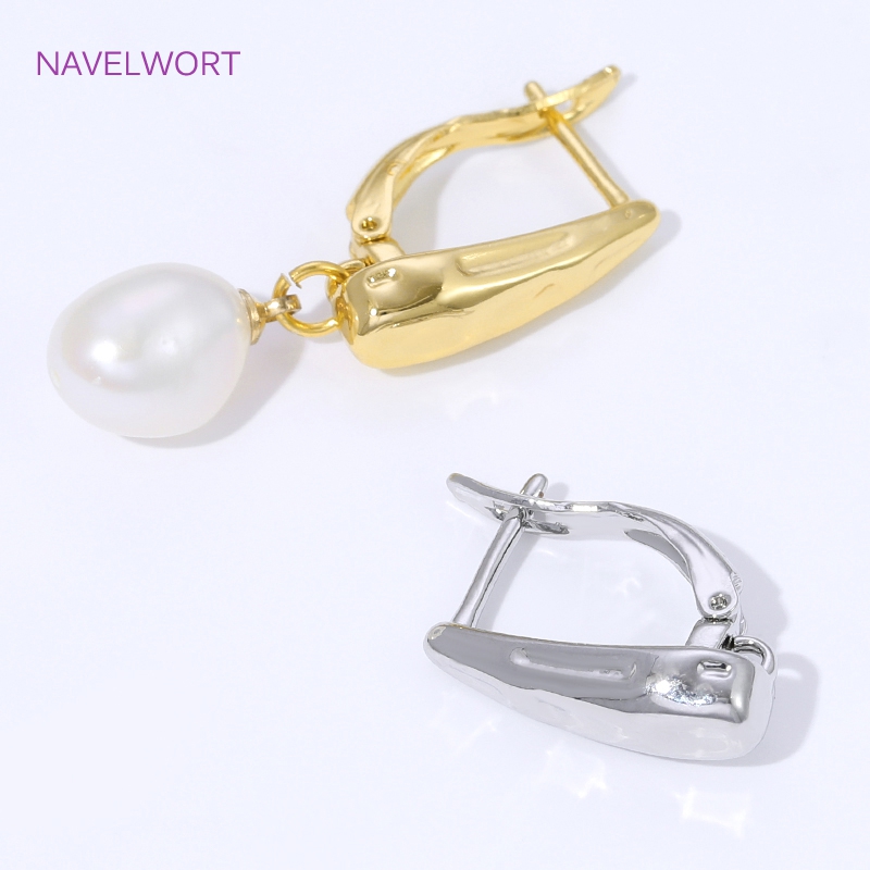 18K Gold Plated Smooth Earring - Jewelry Making Essentials ulasan dan harga