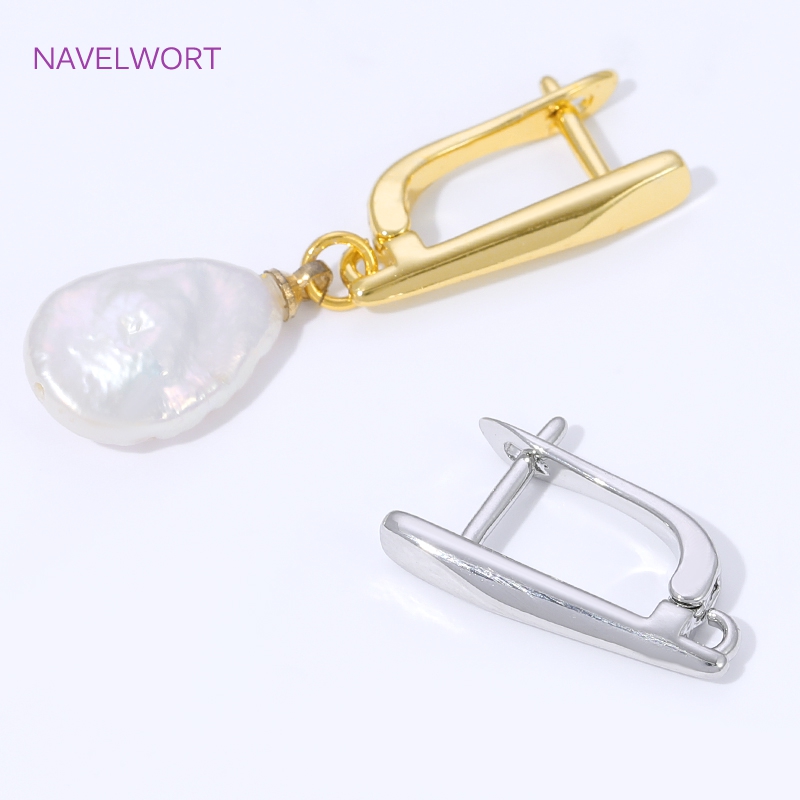 18K Gold Plated Smooth Earring - Jewelry Making Essentials ulasan dan harga