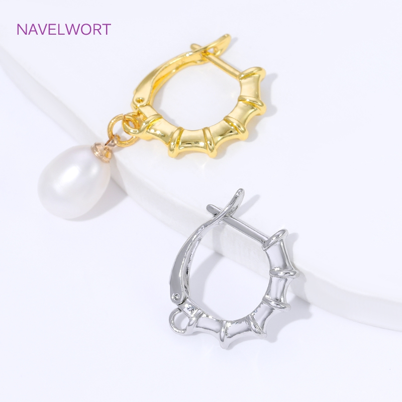 18K Gold Plated Smooth Earring - Jewelry Making Essentials ulasan dan harga