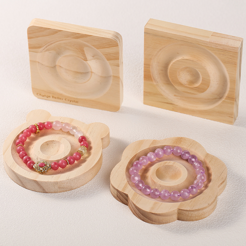 1Pc DIY Natural Wooden Beading - Bead Organizer Tray ulasan dan harga