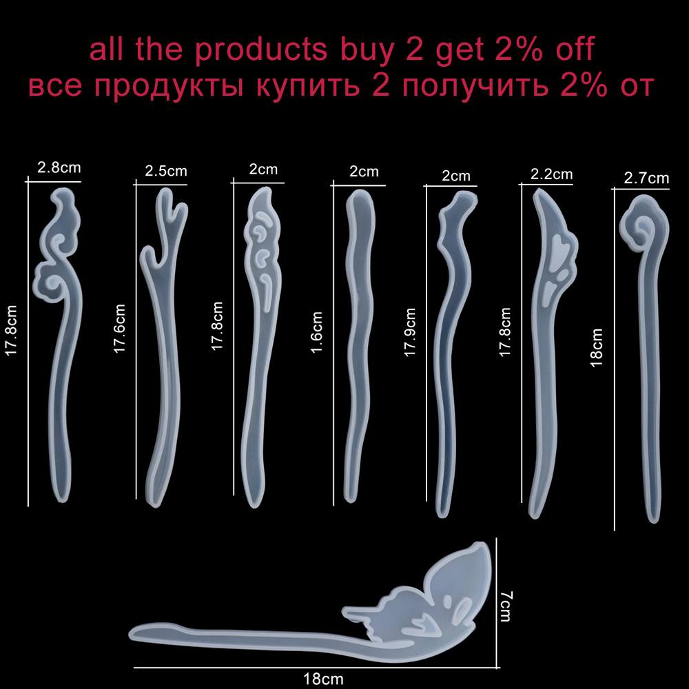 1Pcs Hairpin Hair Stick Silico - Jewelry Making Tools List ulasan dan harga