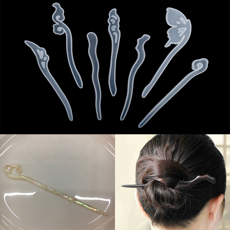 1Pcs Hairpin Hair Stick Silico - Jewelry Making Tools List ulasan dan harga
