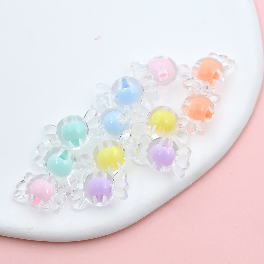 15x8mm Clear Candy shaped Acry - Jewelry Making For Kids ulasan dan harga