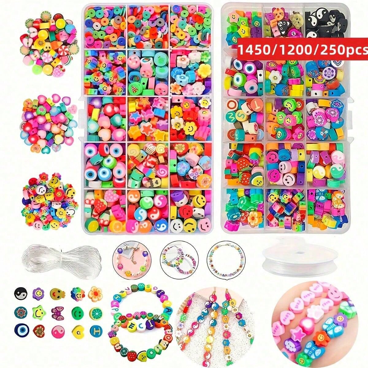 1450/1200/250pcs Polymer Clay  - Bead Organizer Tray ulasan dan harga