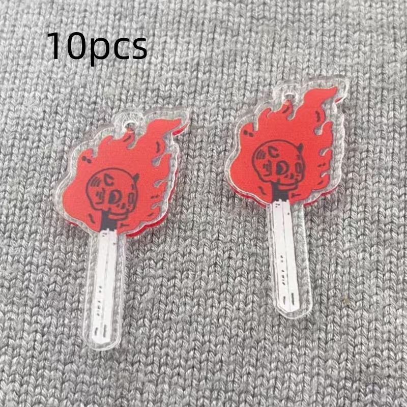 10pcs acrylic skull pendant, D - Jewelry Making Factory ulasan dan harga
