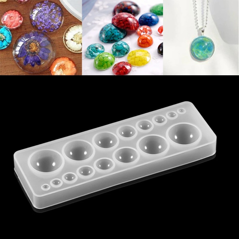 1pcs Silicone Mold Half Ball O - Jewelry Making Tools List ulasan dan harga