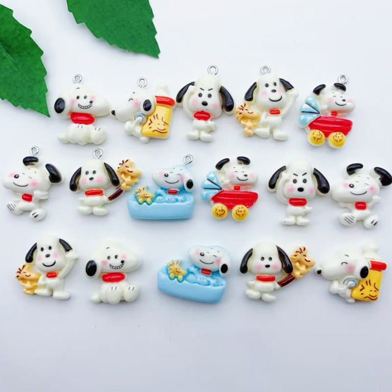 12pcs resin cartoon dog pendan - Jewelry Making Factory ulasan dan harga