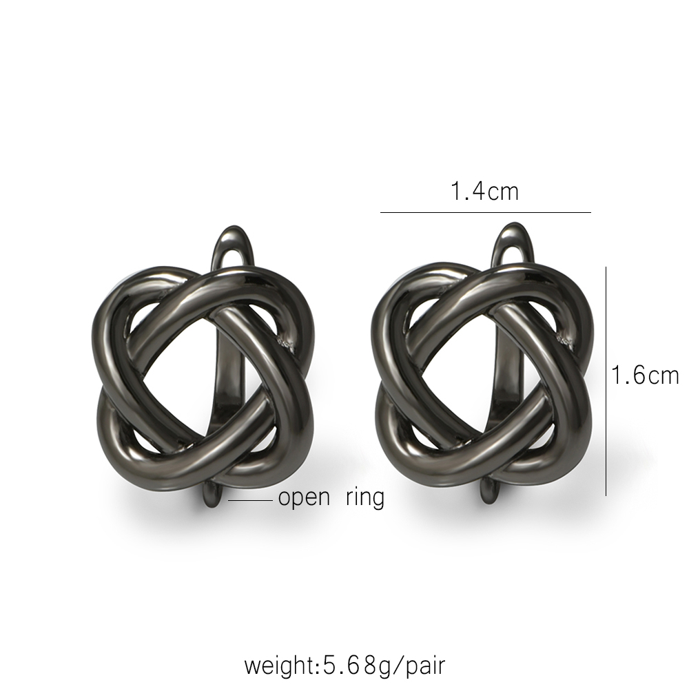 YANASI 1 Pair Gun Black  Brass - Jewelry Making Essentials ulasan dan harga