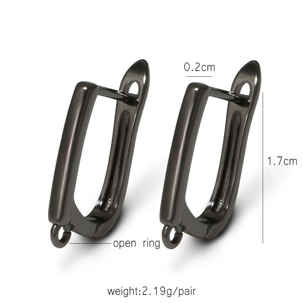 YANASI 1 Pair Gun Black  Brass - Jewelry Making Essentials ulasan dan harga