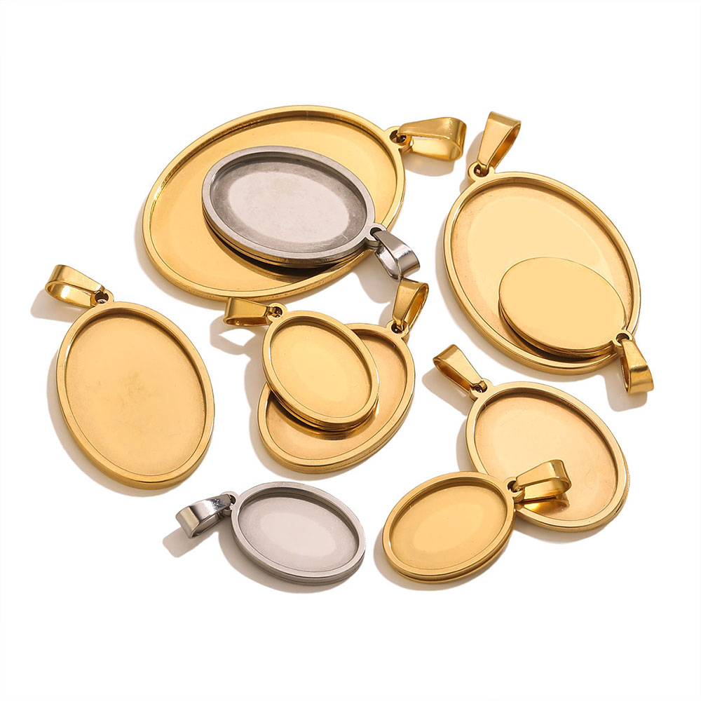 5PCS Stainless Steel Charms Go - Jewelry Making Materials Wholesale ulasan dan harga