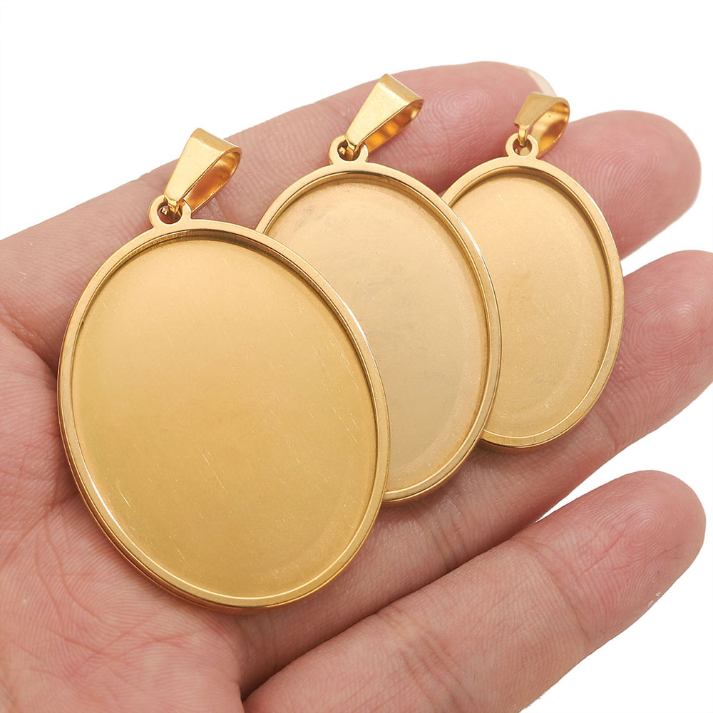 5PCS Stainless Steel Charms Go - Jewelry Making Materials Wholesale ulasan dan harga