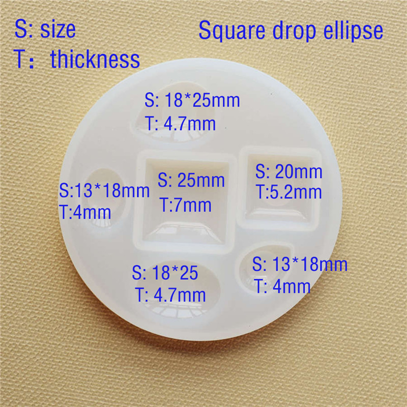 Silicone Mold half ball Oblate - Jewelry Making Tools List ulasan dan harga