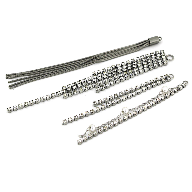 2pcs Stainless Steel Rhineston - Jewelry Making Materials Wholesale ulasan dan harga