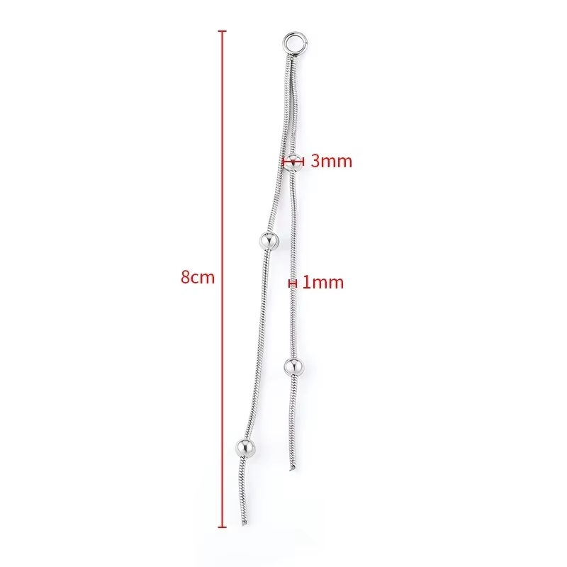 2pcs Stainless Steel Rhineston - Jewelry Making Materials Wholesale ulasan dan harga