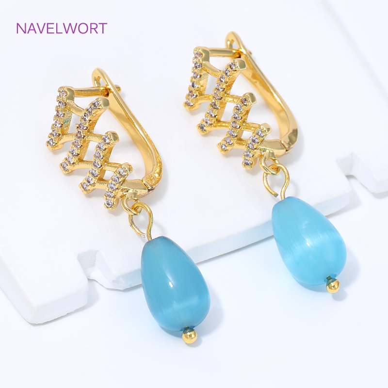 18K Gold Plated Fan Shape Flow - Jewelry Making Essentials ulasan dan harga