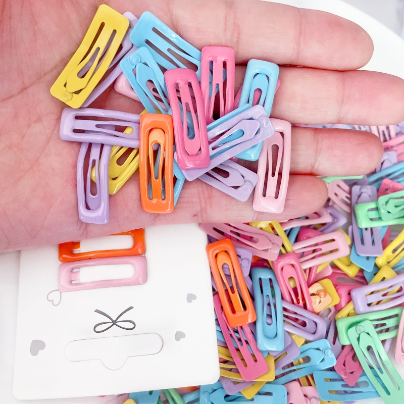 10/30/50pcs 3cm Rectangle Hair - Jewelry Making For Kids ulasan dan harga