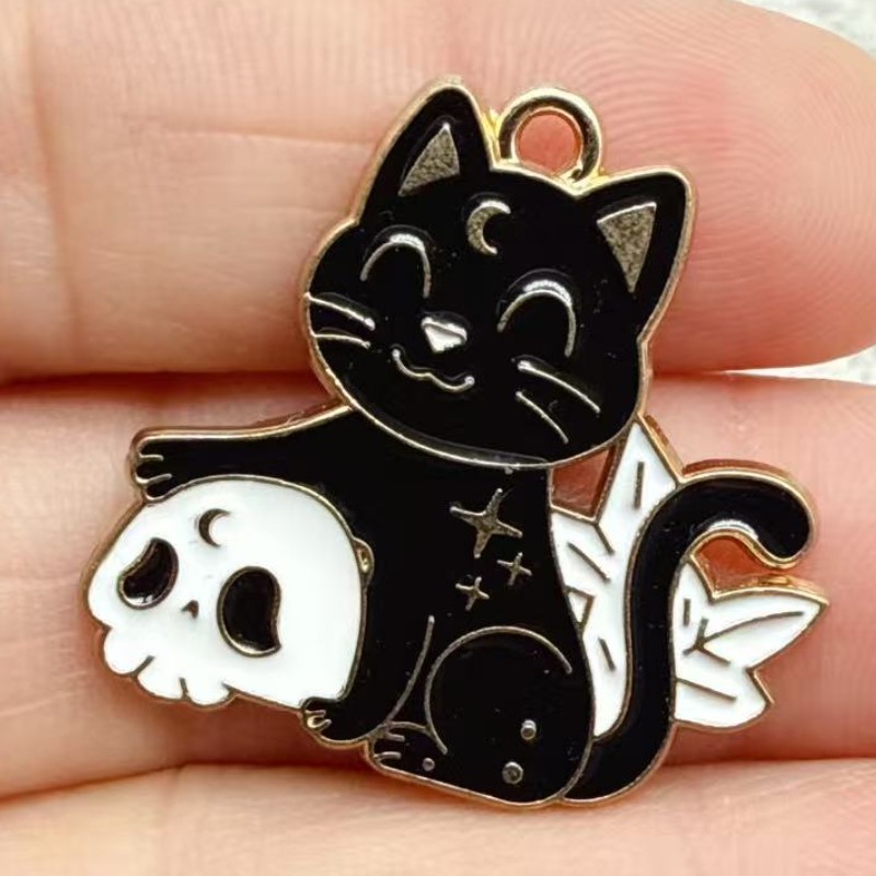 10pcs Original Alloy Enamel Bl - Jewelry Making Factory ulasan dan harga