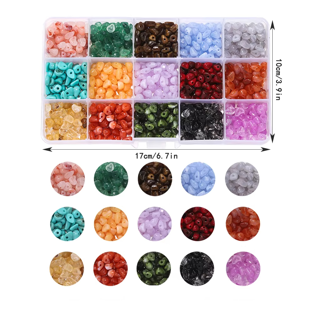 About 525pcs/Box Imitation Nat - Bead Organizer Tray ulasan dan harga