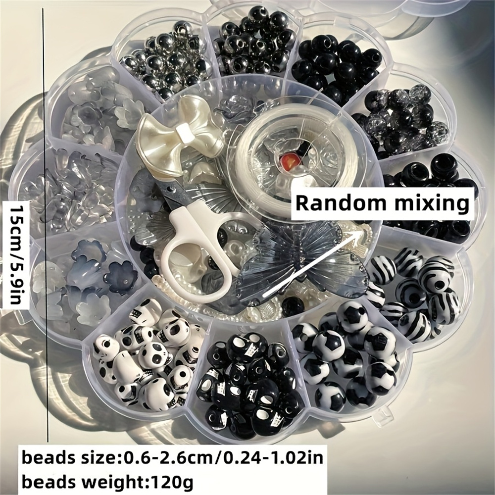 13 grid 120g random flower box - Bead Organizer Tray ulasan dan harga