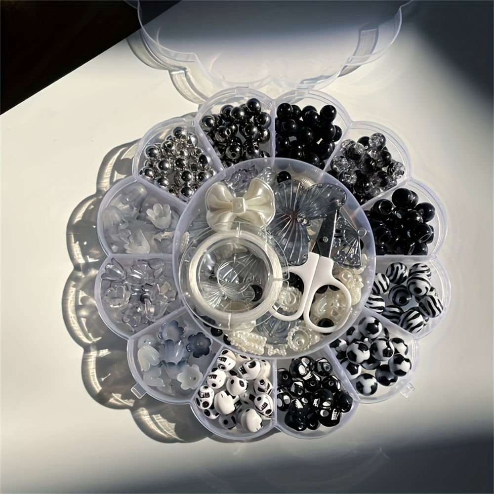 13 grid 120g random flower box - Bead Organizer Tray ulasan dan harga