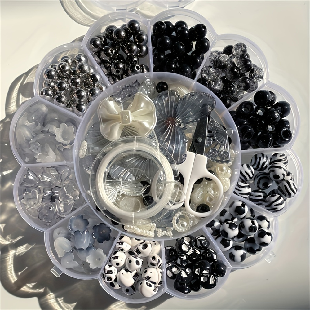 13 grid 120g random flower box - Bead Organizer Tray ulasan dan harga