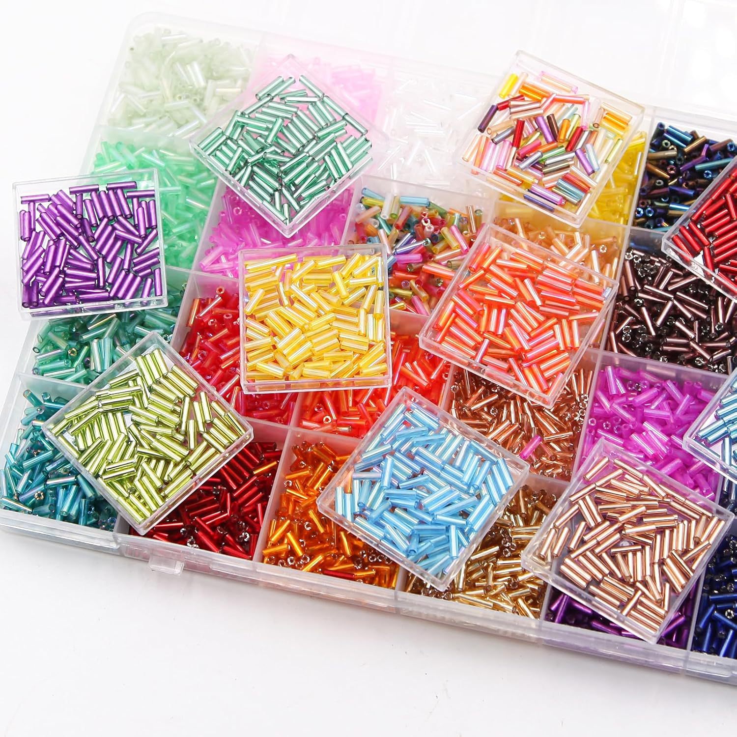 About 6720Pcs/Box 7mm 28 Color - Bead Organizer Tray ulasan dan harga