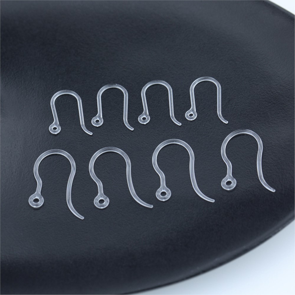 40pcs Clear Plastic Earring Ho - Jewelry Making Essentials ulasan dan harga