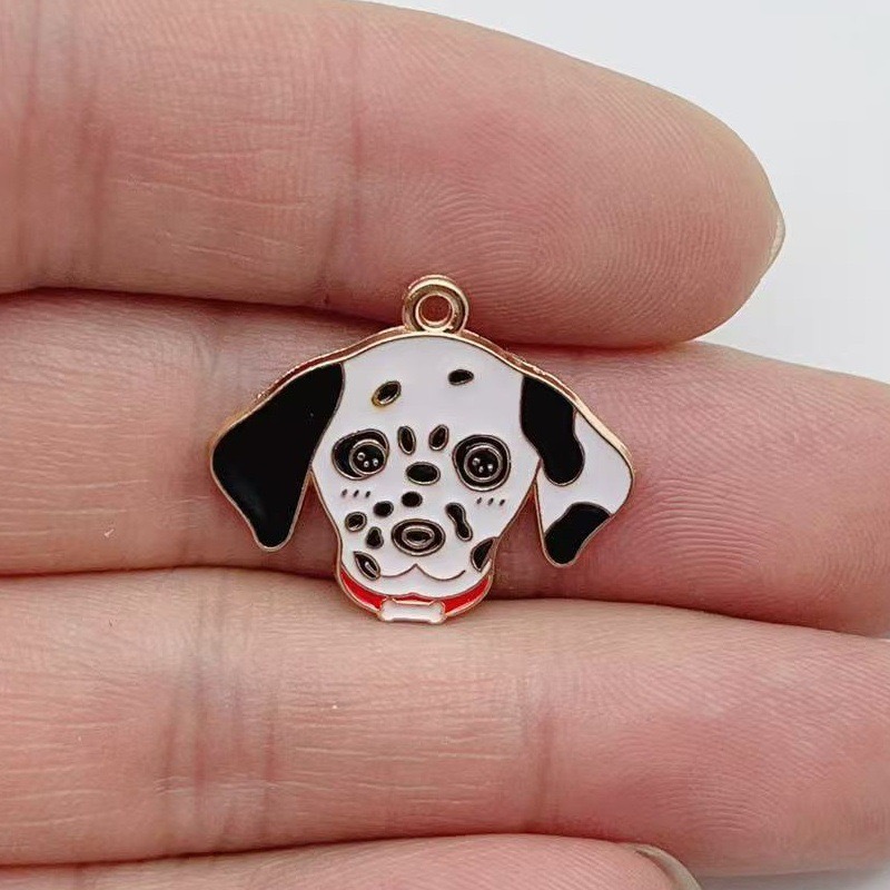 12pcs cartoon pet spotted dog  - Jewelry Making Party ulasan dan harga