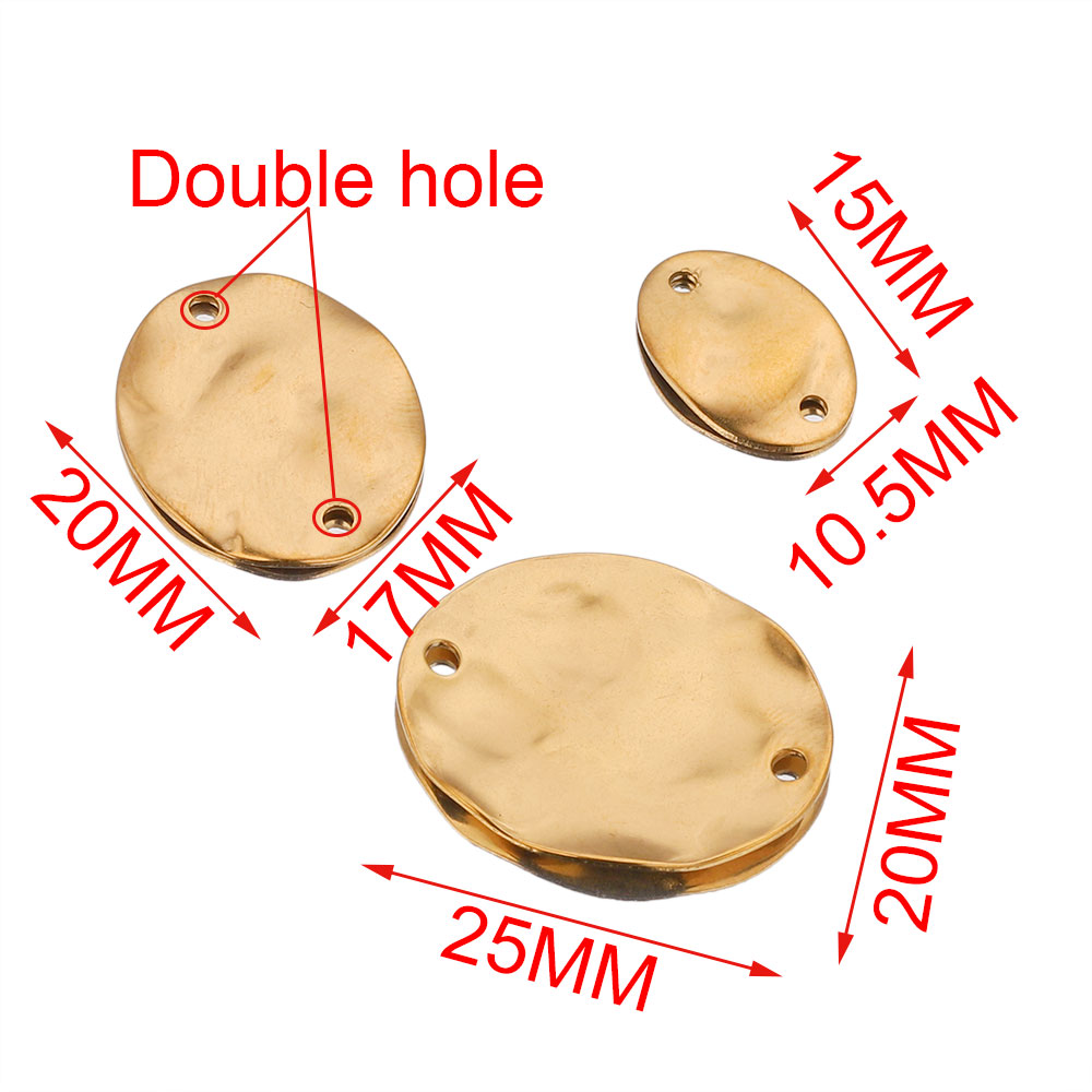 20pcs 15/20/25MM Stainless Ste - Jewelry Making Materials Wholesale ulasan dan harga