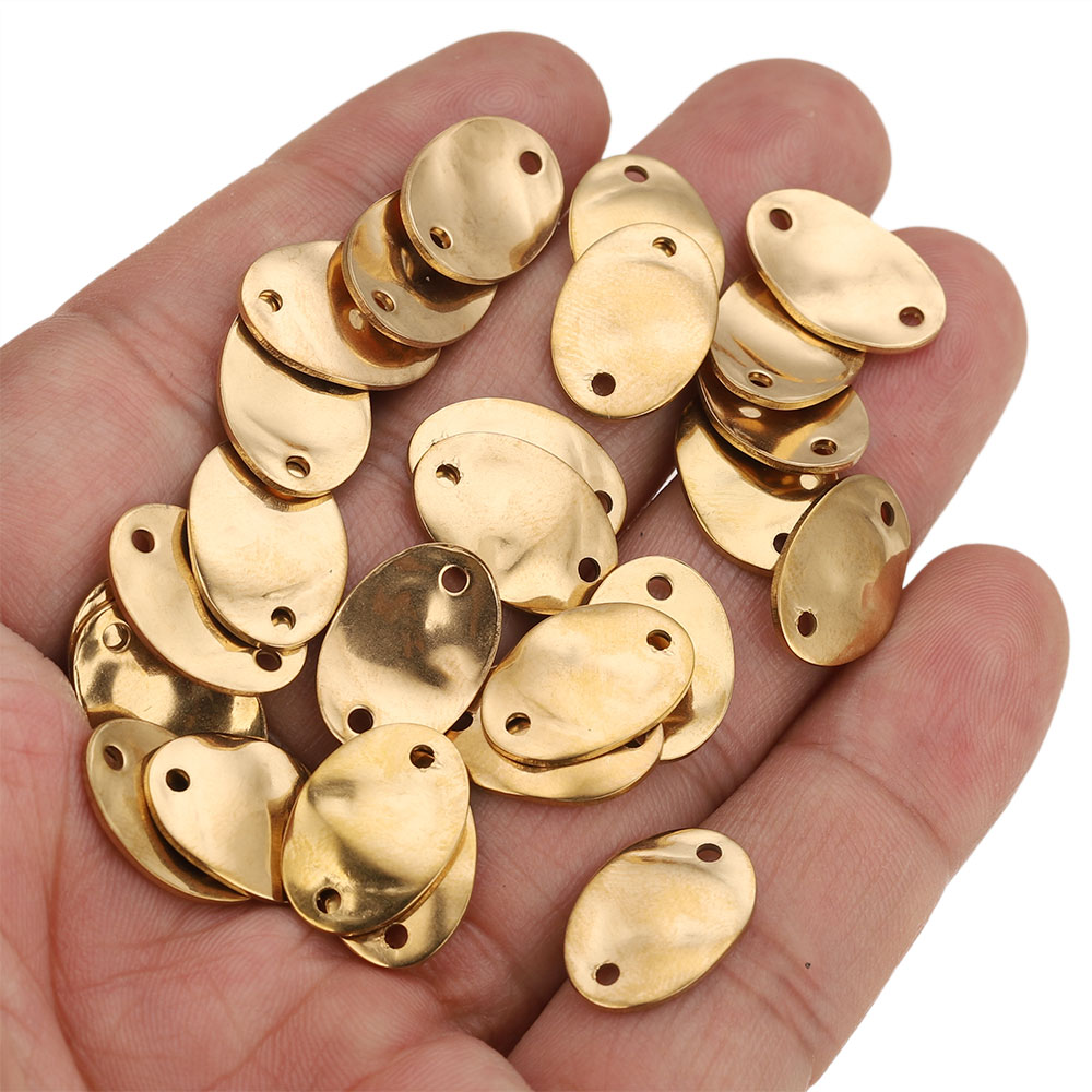 20pcs 15/20/25MM Stainless Ste - Jewelry Making Materials Wholesale ulasan dan harga