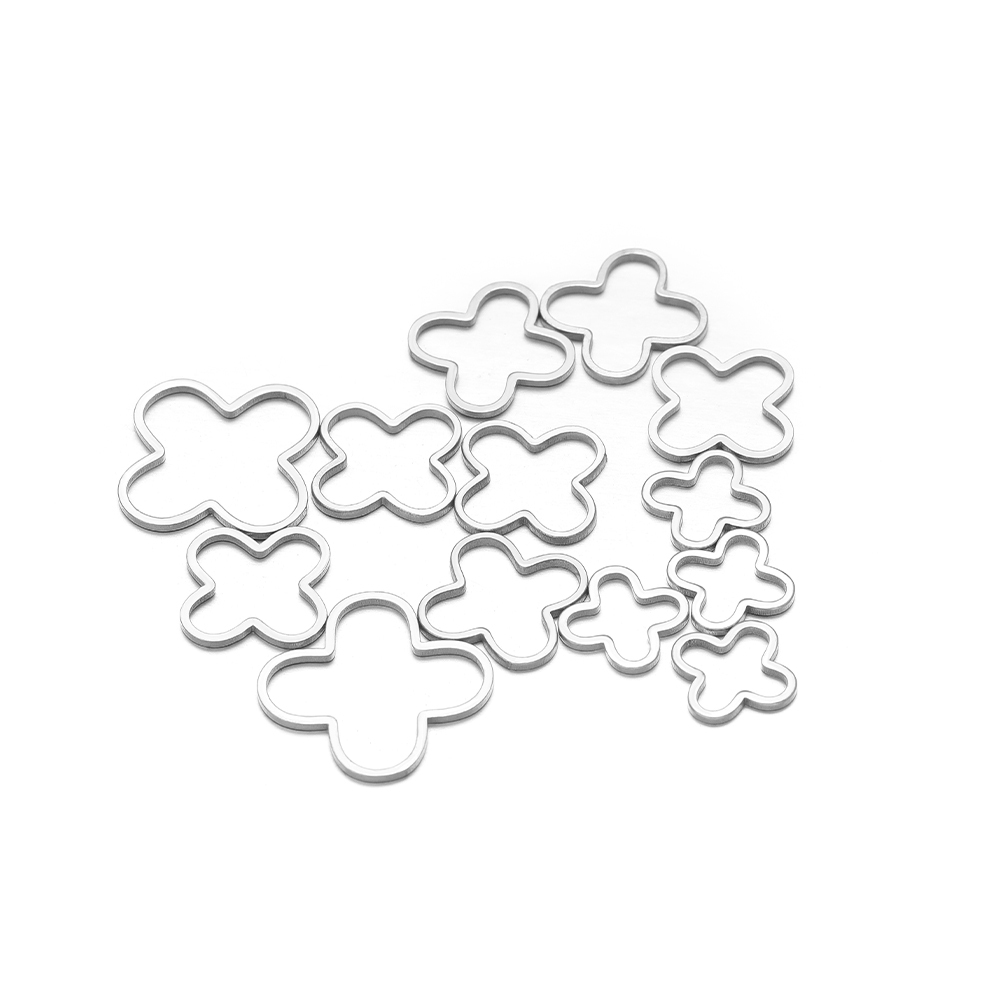 20/50pcs Four Leaf Flowers Cha - Jewelry Making Materials Wholesale ulasan dan harga